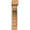Ekena Millwork Merced Block Smooth Bracket w/ Offset Brace, Western Red Cedar, 7 1/2"W x 32"D x 38"H BKT0806X32X38MRC05SWR - alternate 2